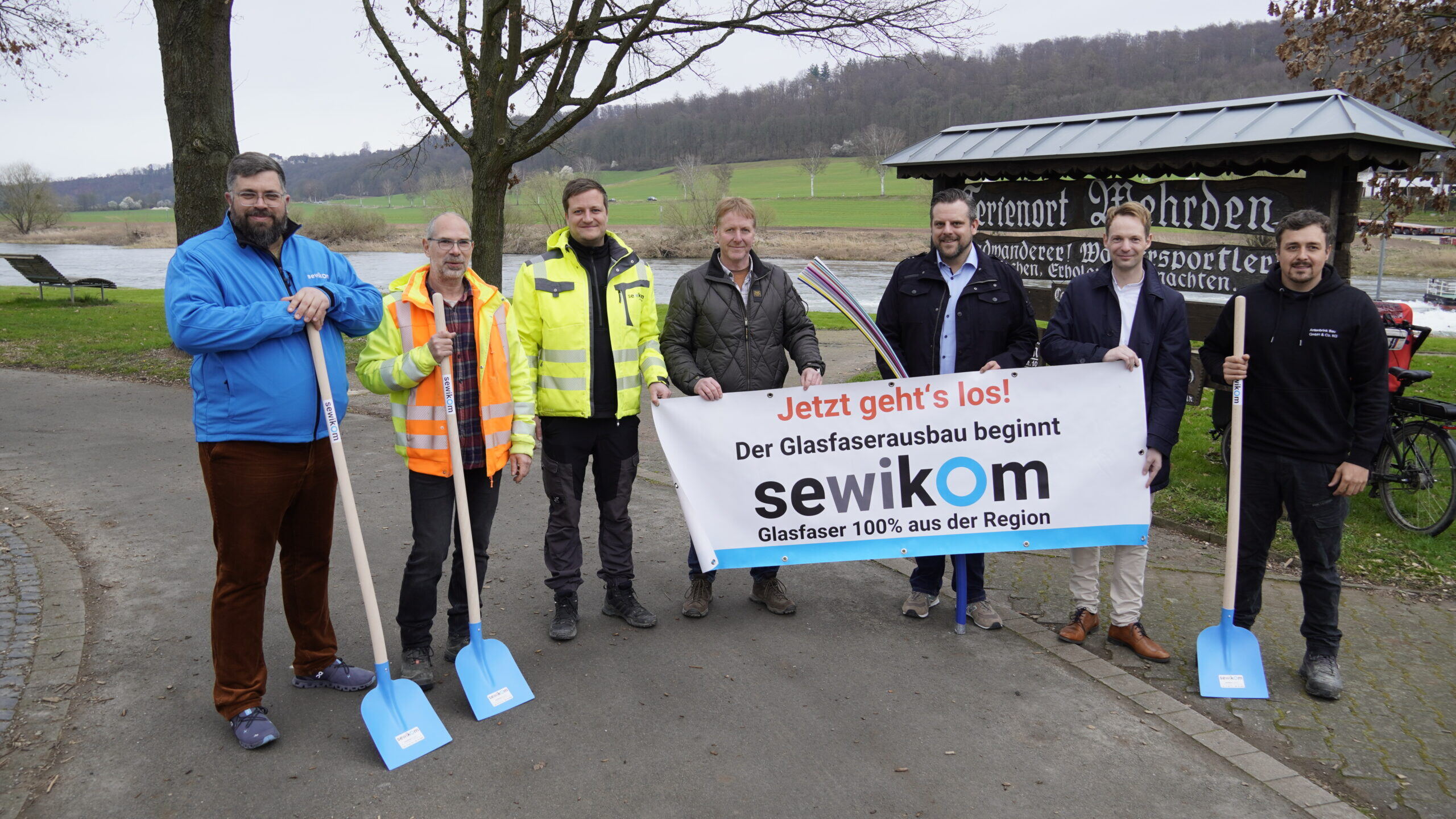 Spatenstich zum sewikom-Glasfaserausbau in Wehrden